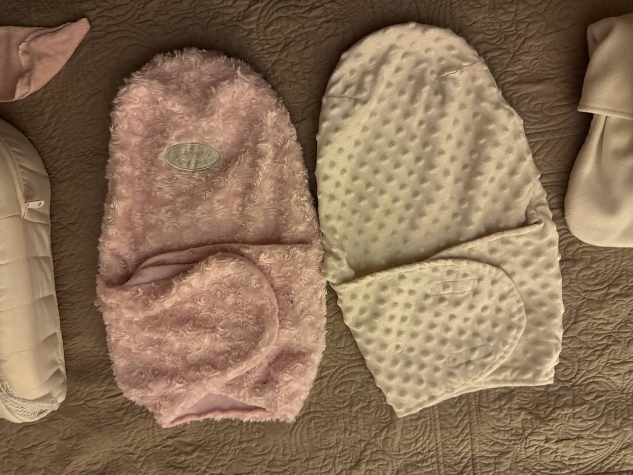 Two cute pink Baby Swaddle Blanket