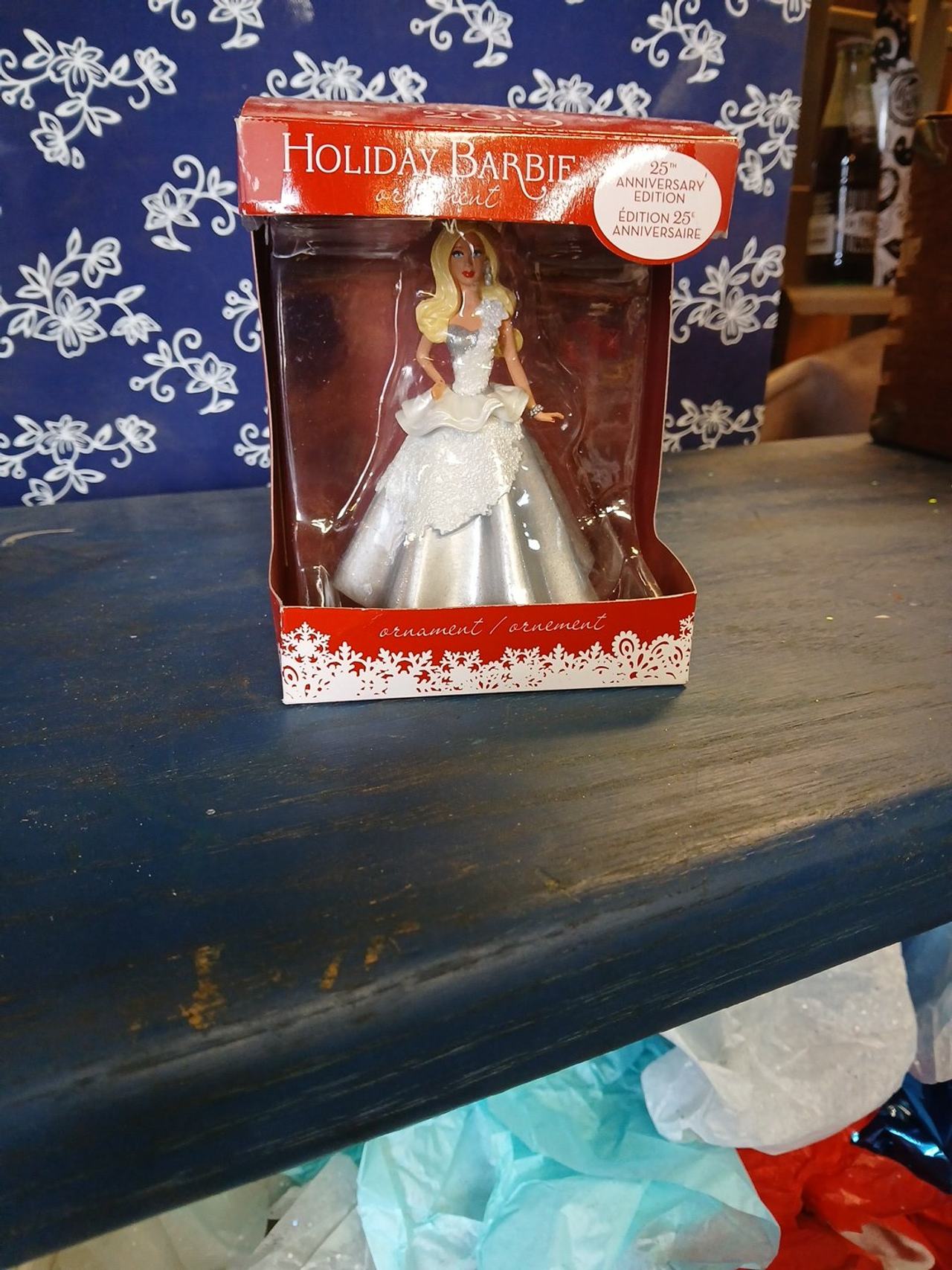 Hallmark 2013 Holiday Barbie Ornament 25th Anniversary Edition
