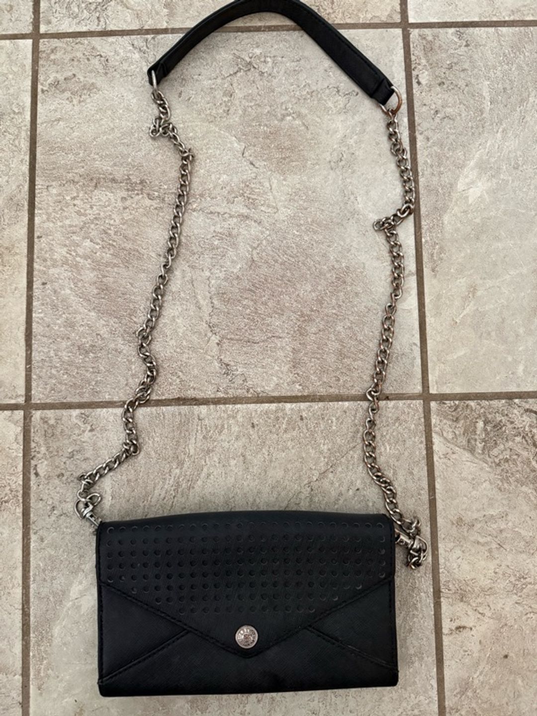 Rebecca Minkoff Black Studded Chain Crossbody Bag