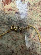 Vintage Gold-Tone Textured Bar Panel Necklace - Image 3