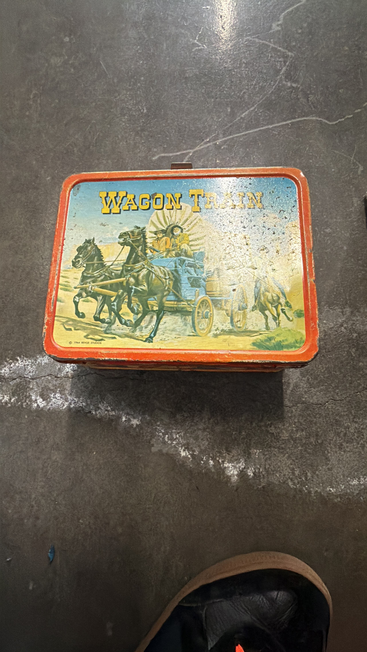 Wagon Train Metal Lunchbox