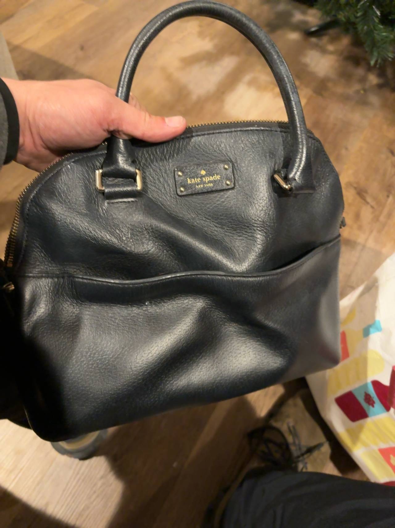 Kate Spade Black Leather Cameron Street Satchel