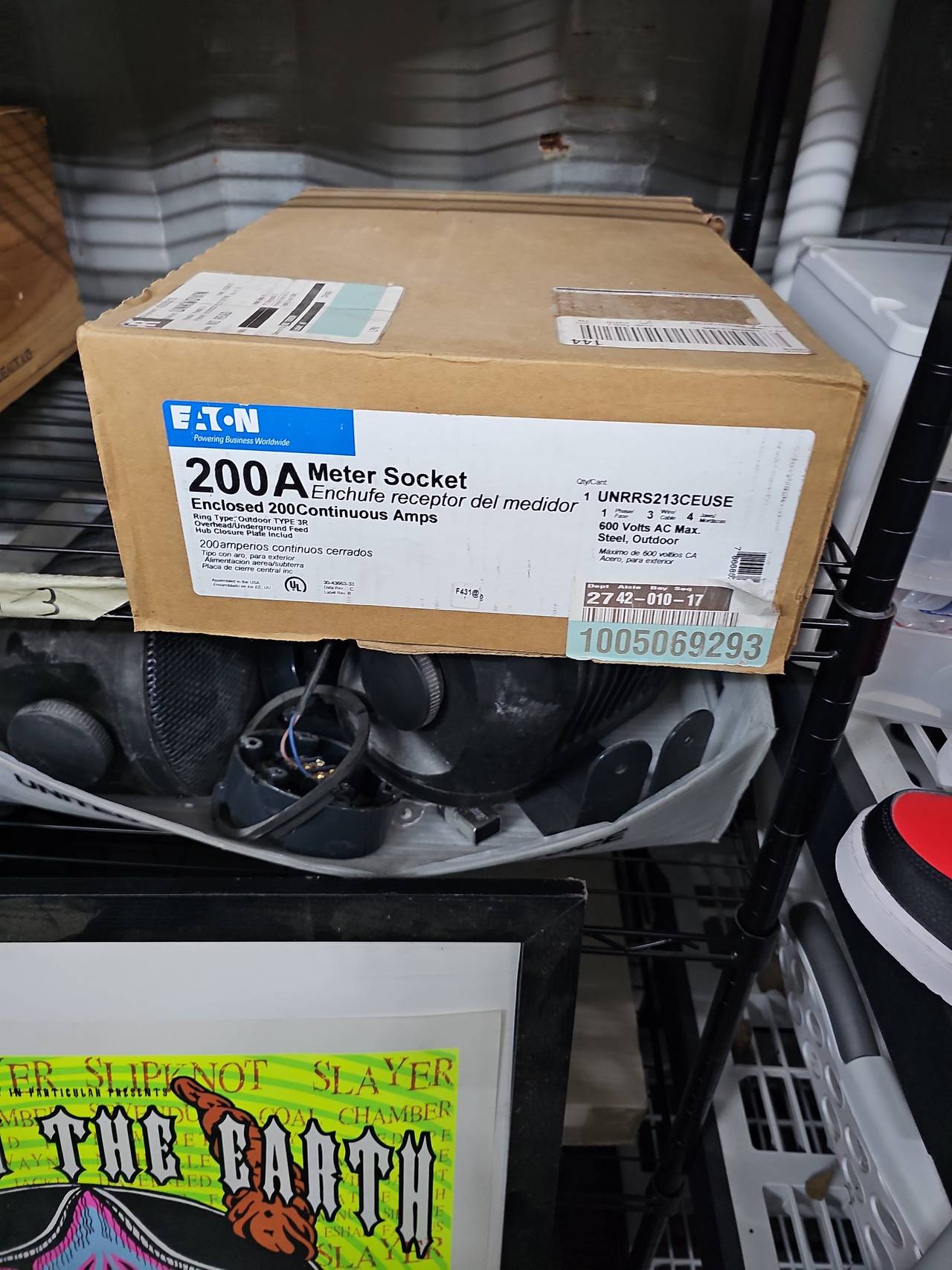 Eaton 200 Amp Meter Socket UNRRS213CEUSE