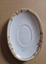 Nippon Hand Painted Rose Gravy Boat and Saucer Set - Image 5