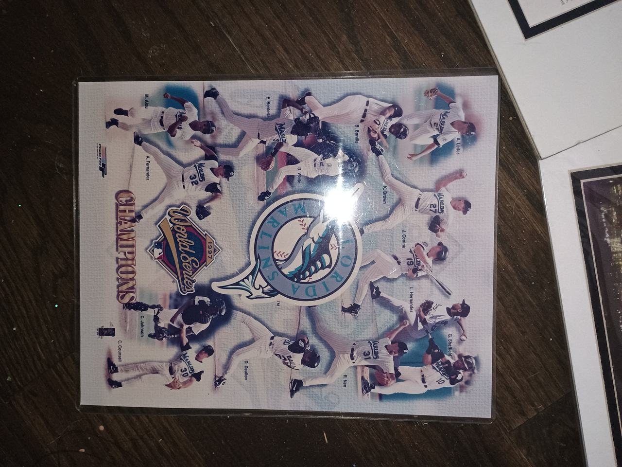 Florida Marlins 1997 World Series Champions Commemorative Print