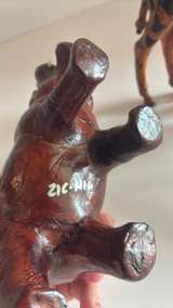 Vintage Handcrafted Leather Animal Figurines - Image 3