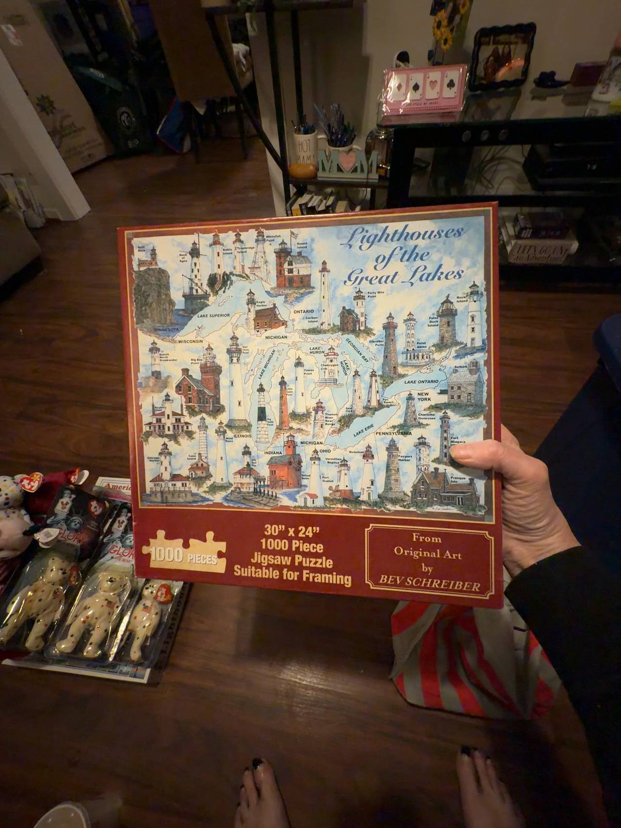 Heritage Puzzles Lighthouses of The Great Lakes 1000-Piece Jigsaw Puzzle