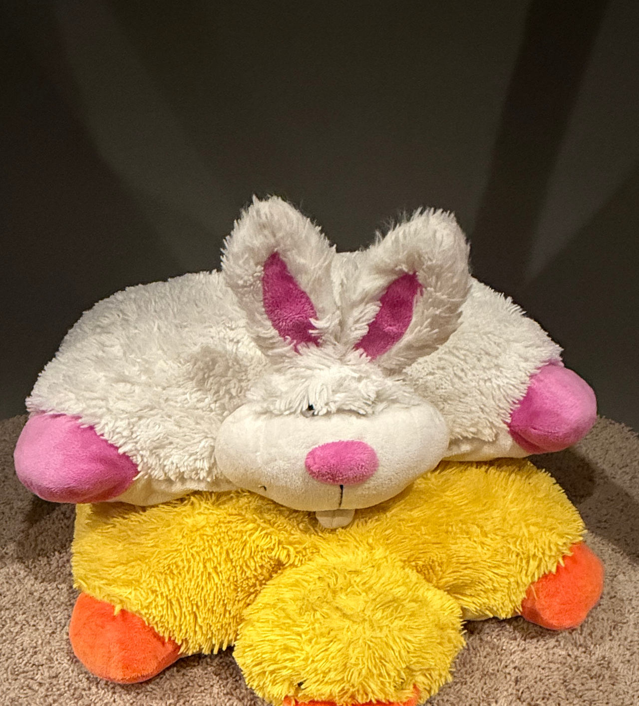 Pillow Pets Bunny and Duck Plush Set