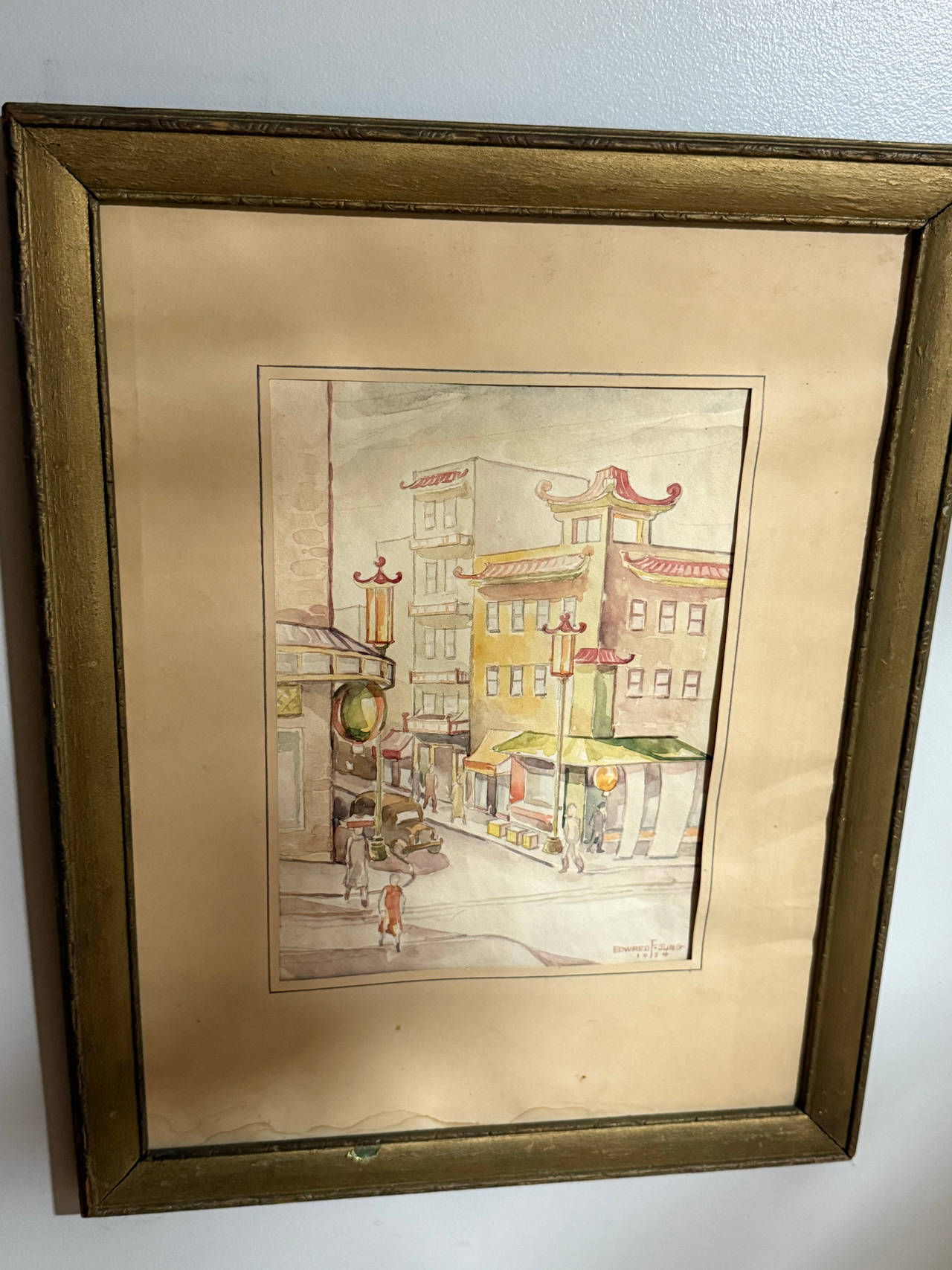 Edward Jung Watercolor Painting 1934