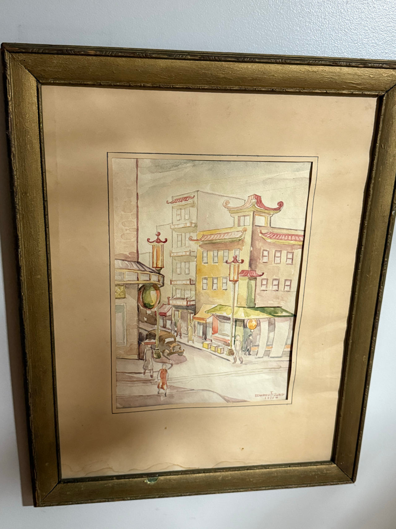 Edward Jung Watercolor Painting 1934