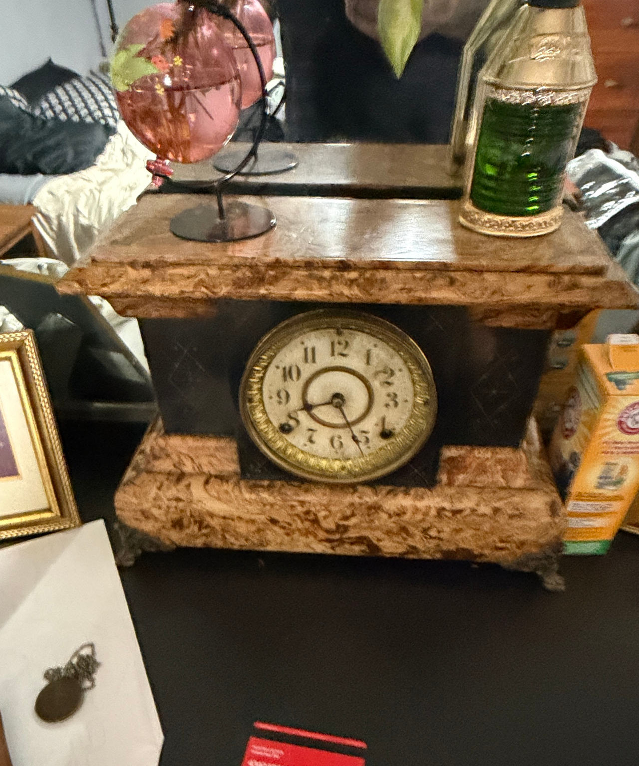 Seth Thomas Adamantine Mantel Clock