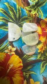 Natural Stone Half Moon Pendants(6) - Image 5