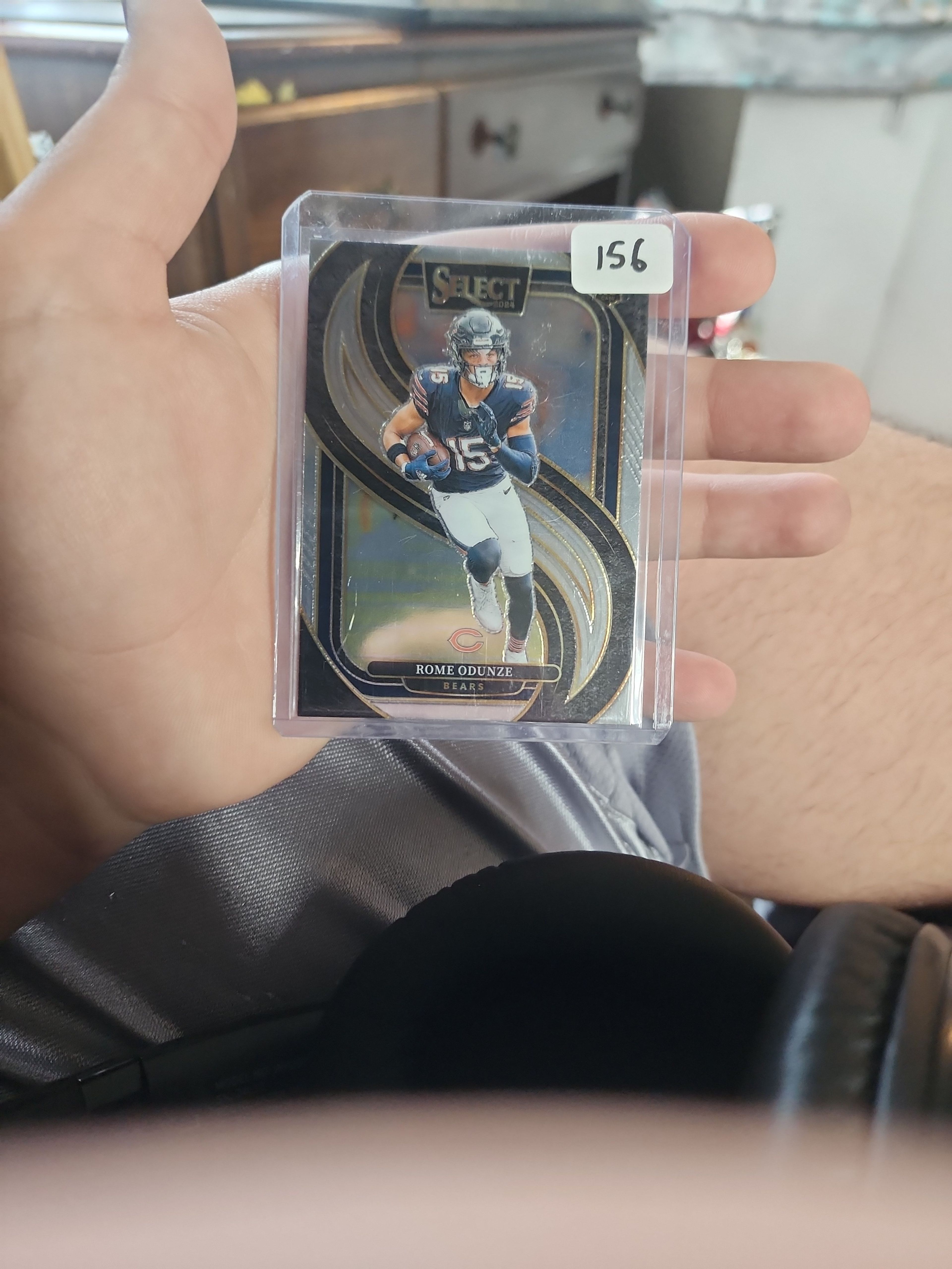 2024 Panini Select Draft Picks Rome Odunze Black Gold Flash Prizm #156