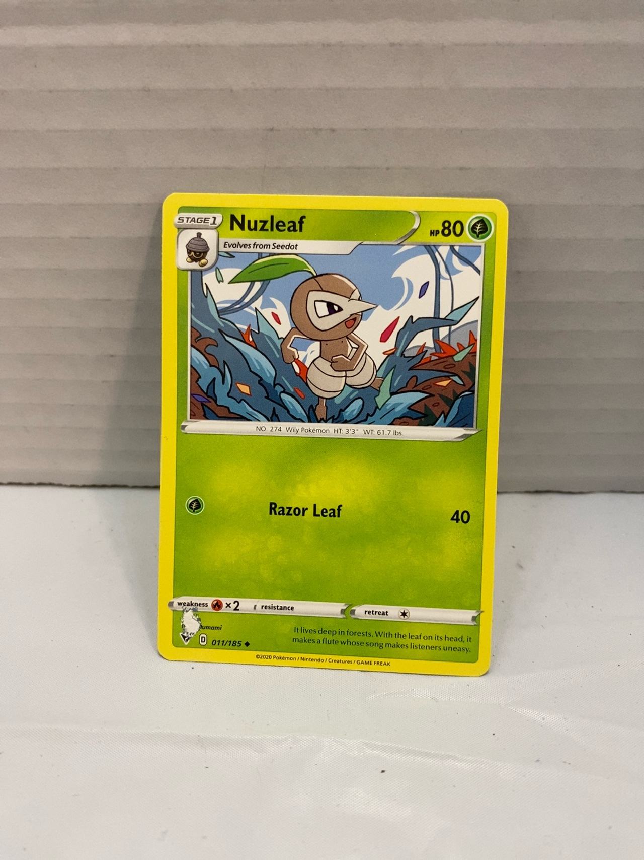 Pokemon Nuzleaf Vivid Voltage Uncommon Card