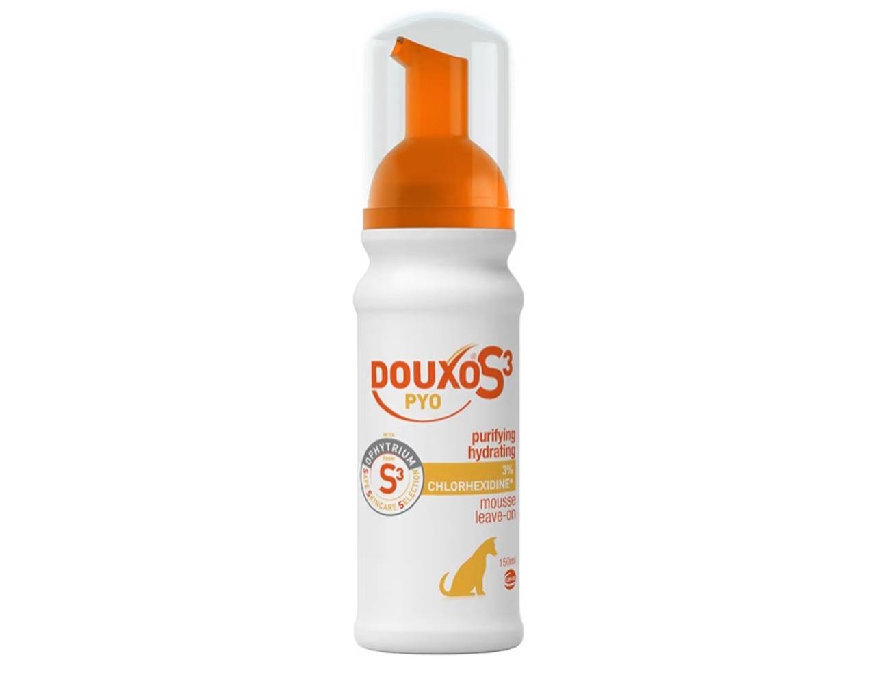 Douxo S3 Pyo Mousse, Contains 3% Chlorhexidine & 0.5% Ophytrium, Antiseptic