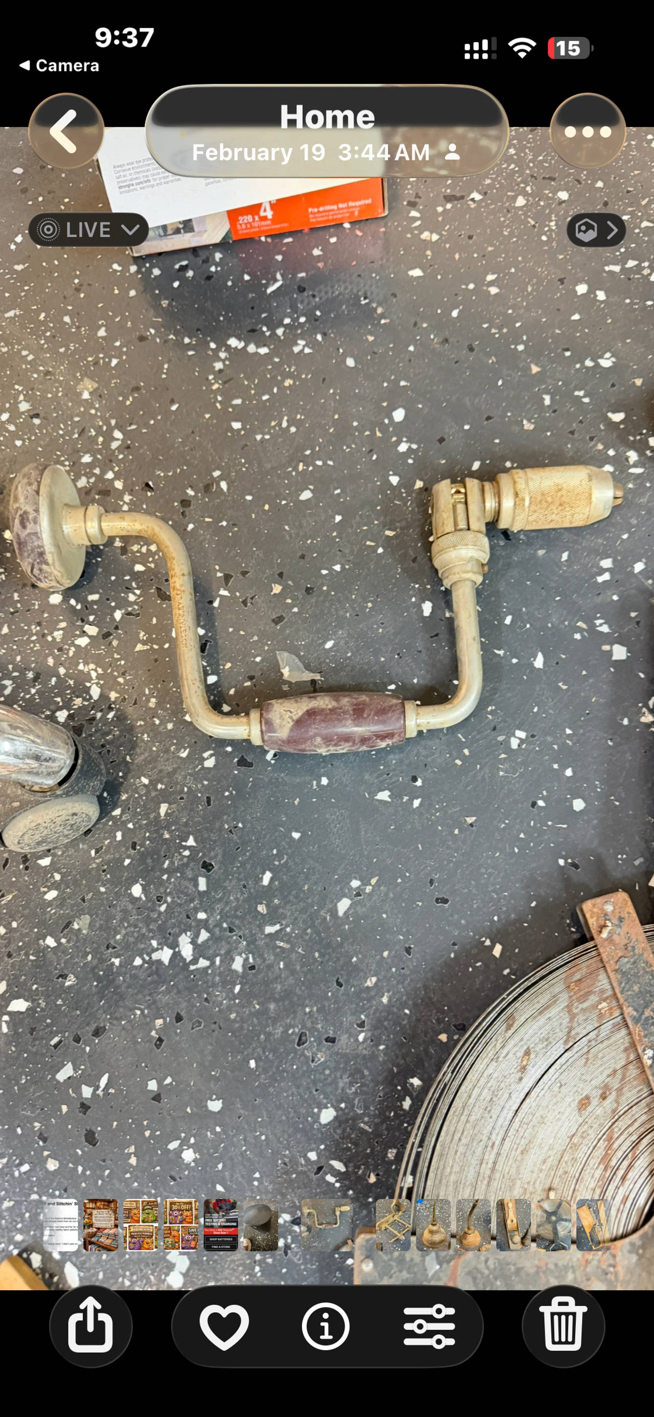 Stanley Ratchet Brace Hand Drill