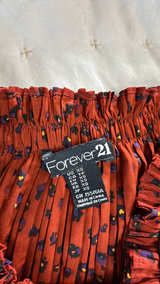 Forever 21 Pleated Midi Skirt in Leopard Print XS - Image 2