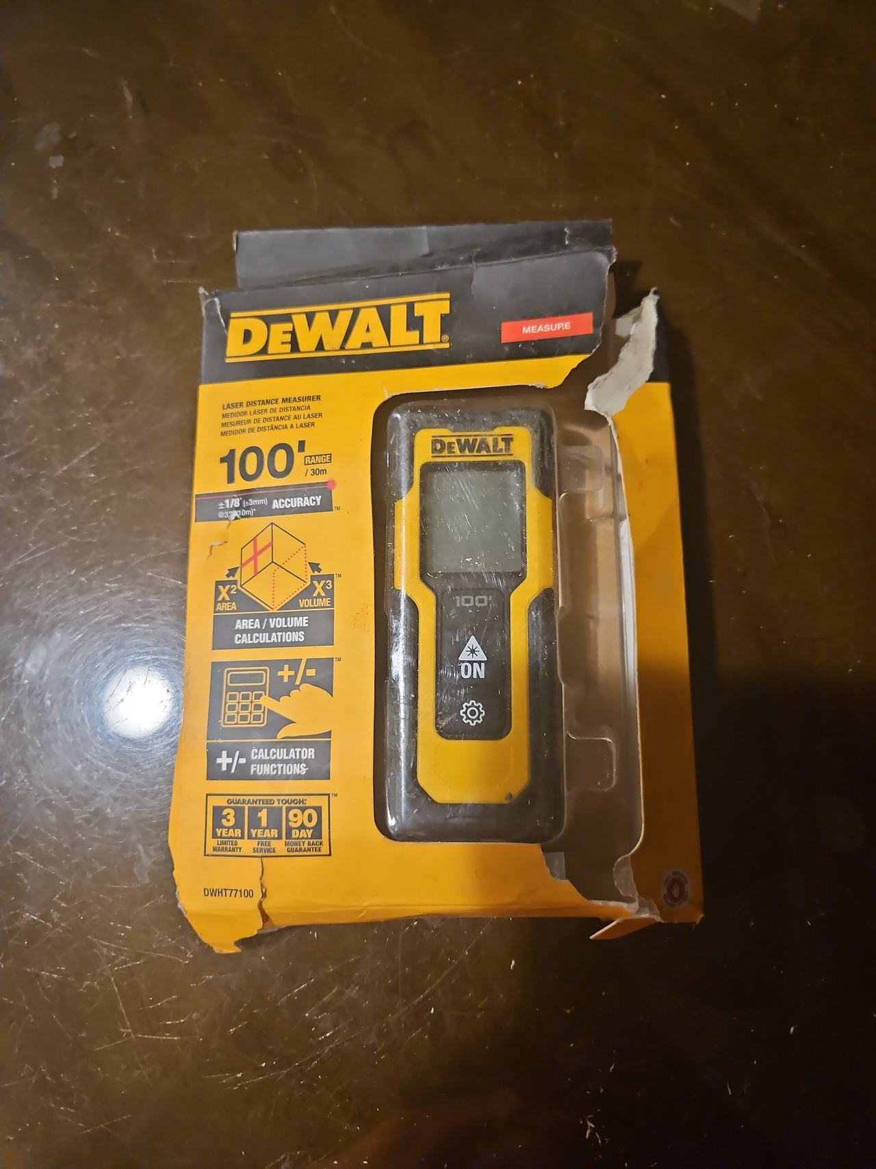 DeWalt 100' Laser Distance Measurer