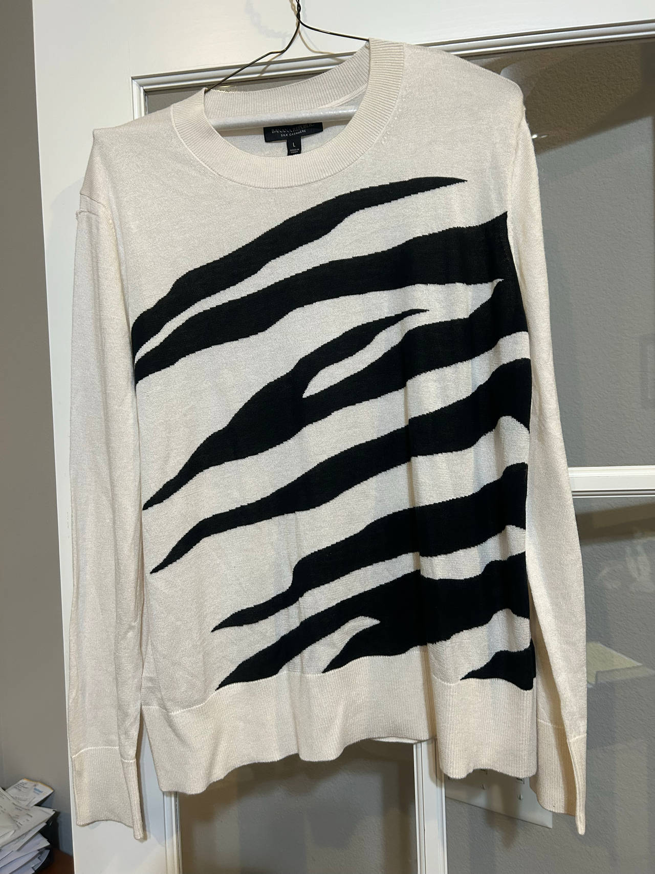 Banana Republic Zebra Print Sweater