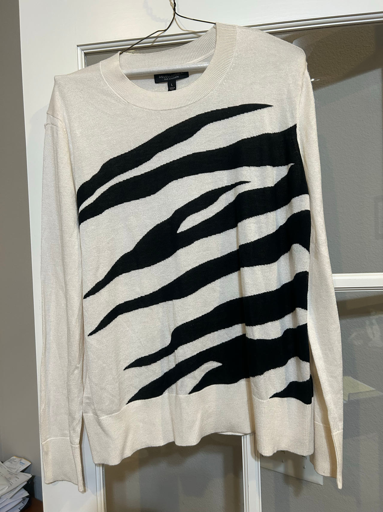 Banana Republic Zebra Print Sweater