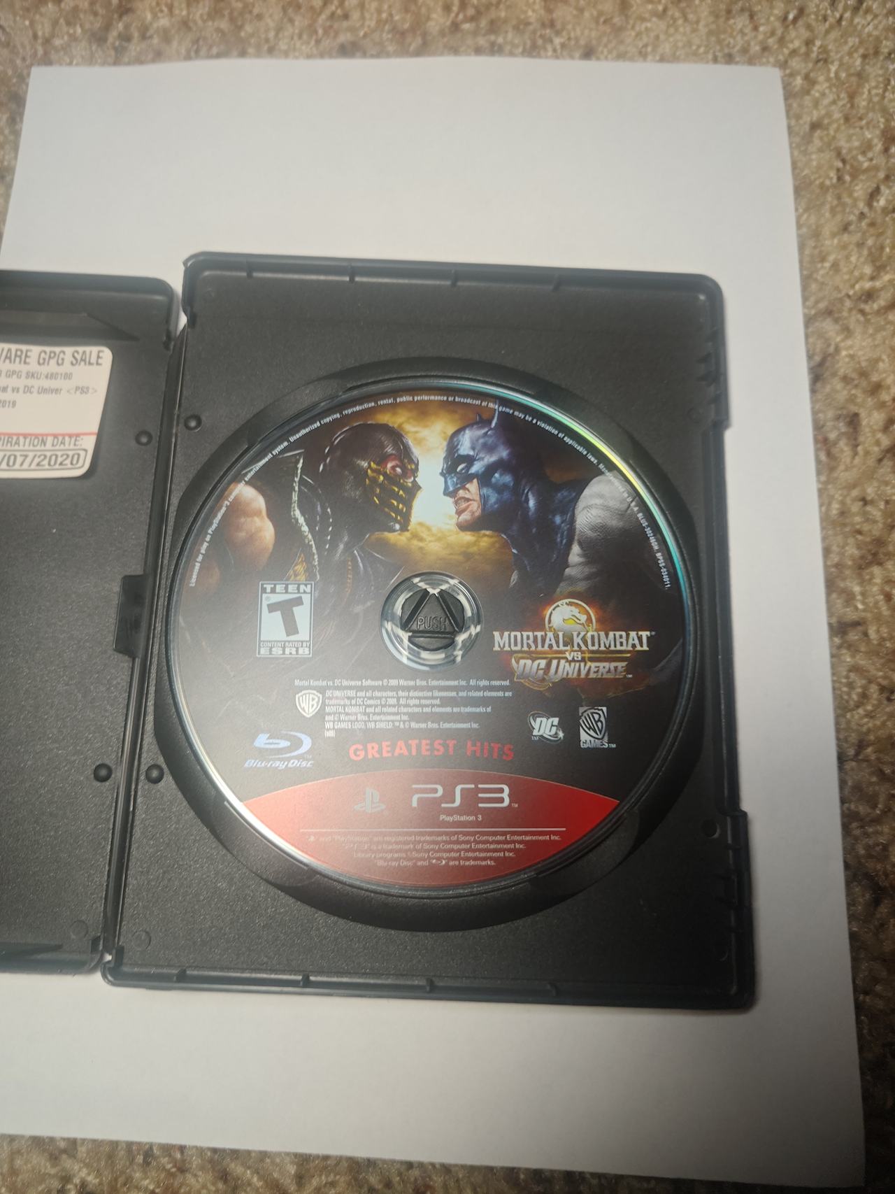 Mortal Kombat vs. DC Universe (Greatest Hits) - PlayStation 3