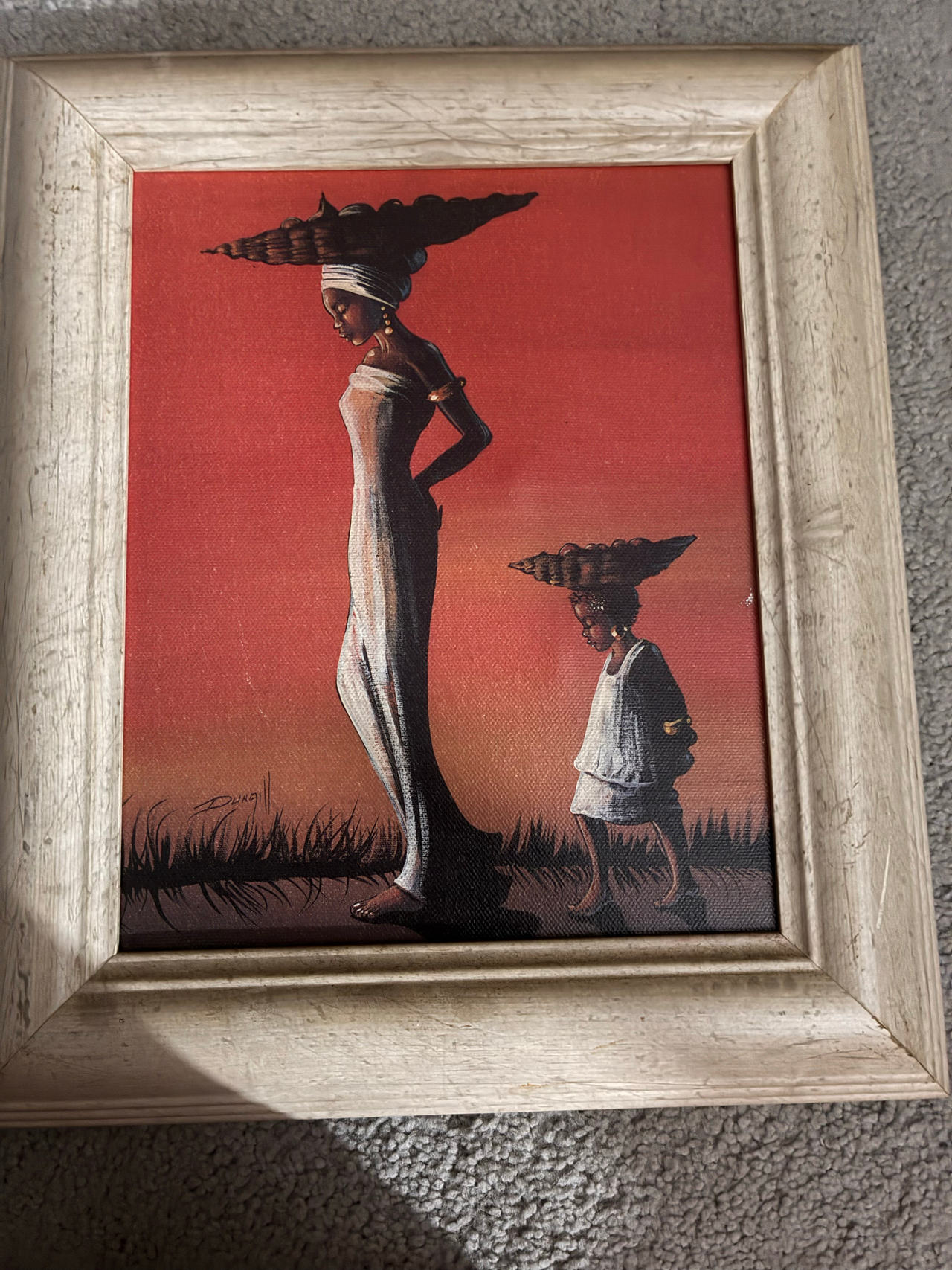 Dixon African Sunset Oil Painting