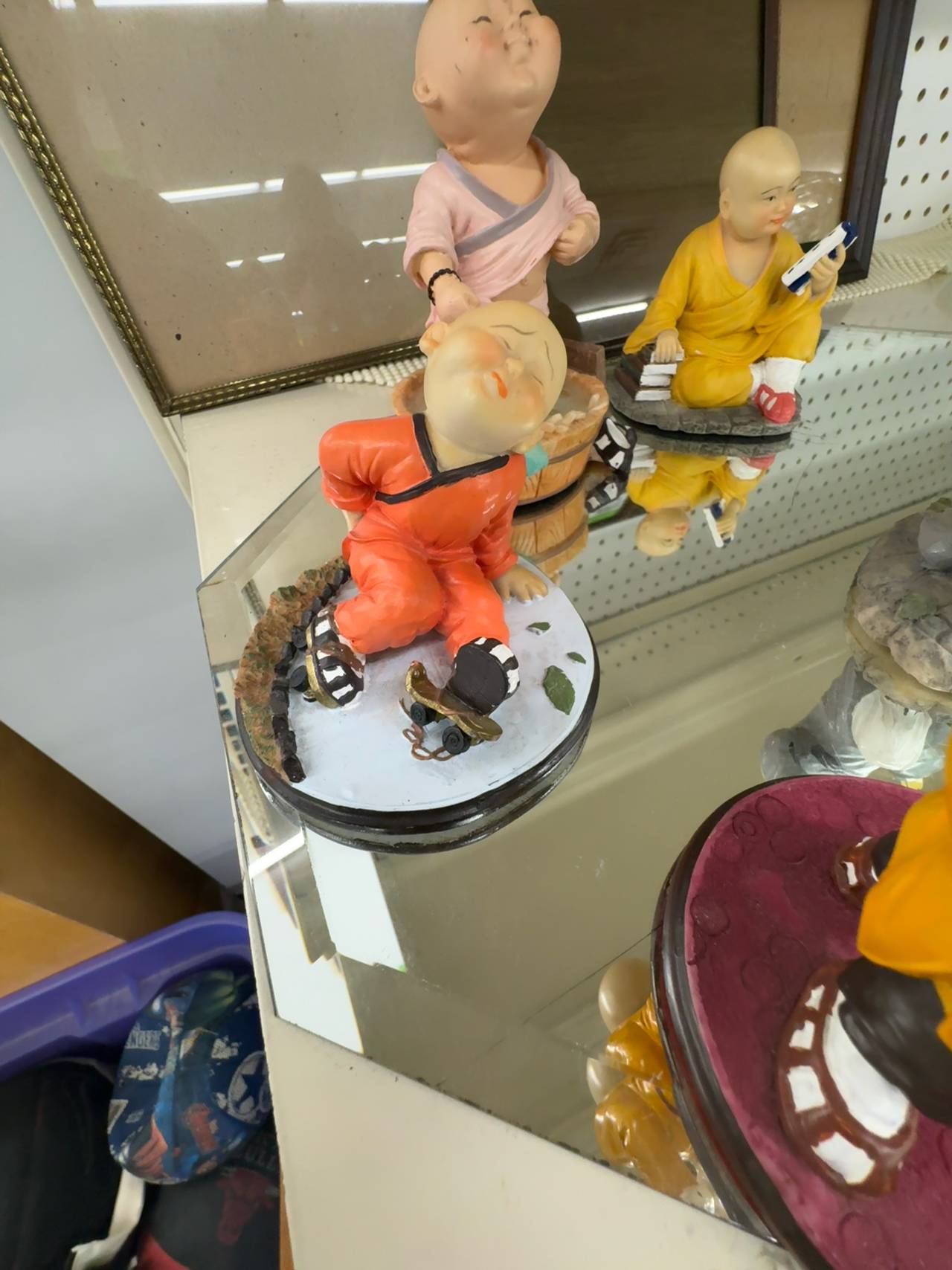 Asian Shaolin Monk Boy Resin Figurine