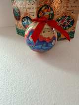 Vintage Twelve Days of Christmas Ornament Set 12pc + Box Paper Mache Balls - Image 8