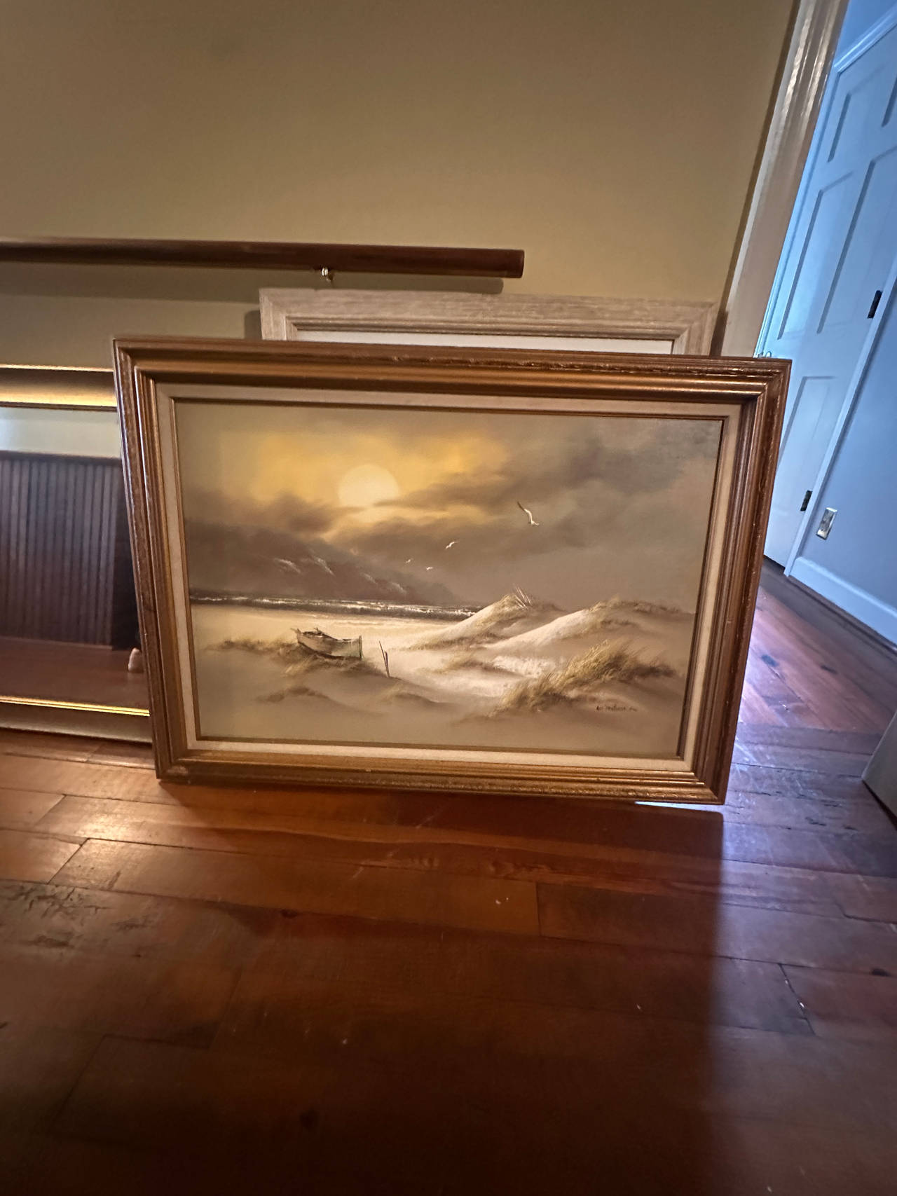 Framed Seascape Painting
