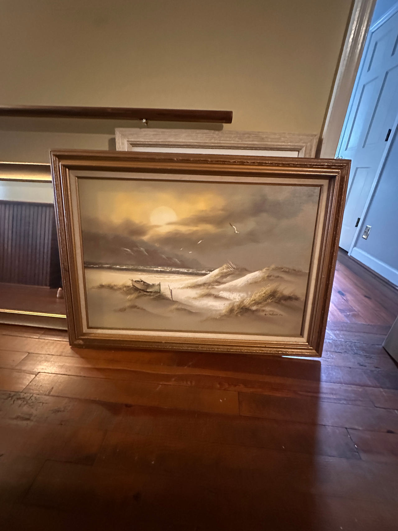 Framed Seascape Painting