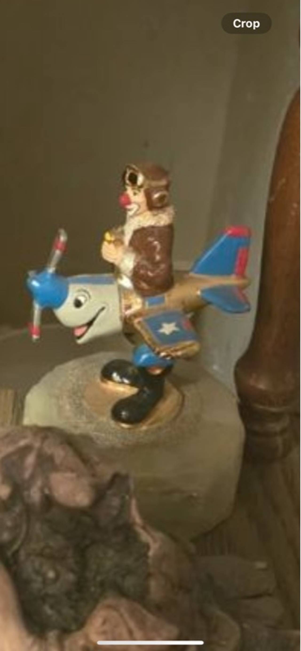 Emmett Kelly Jr. Yellow Plane Hanging Ornament