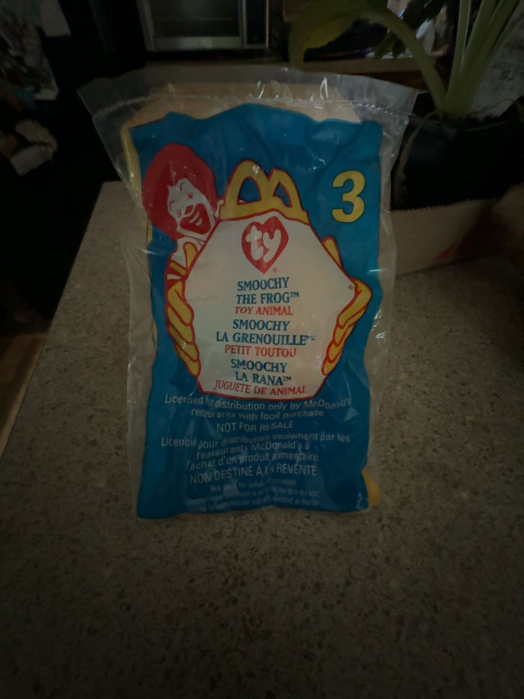 Ty Teenie Beanie Baby Smoochy the Frog Happy Meal Toy