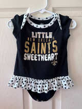 NFL New Orleans Saints Little Sweetheart Baby Girls Bodysuit - Image 1