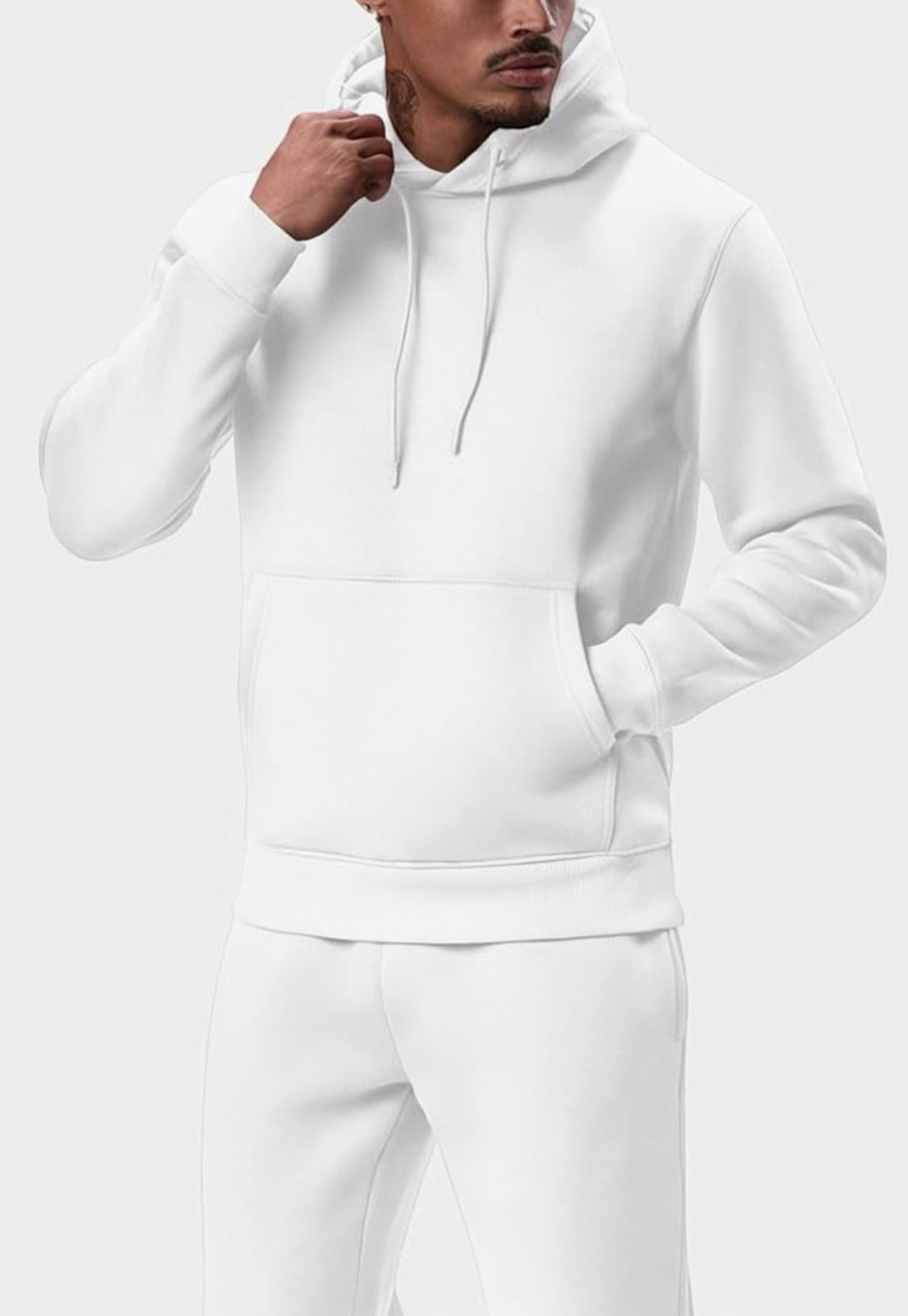 Men's Tacksuit 2 Piece Size 3XL Active Set Fleece Pullover Sweatshirt Sweatpants - Image 3