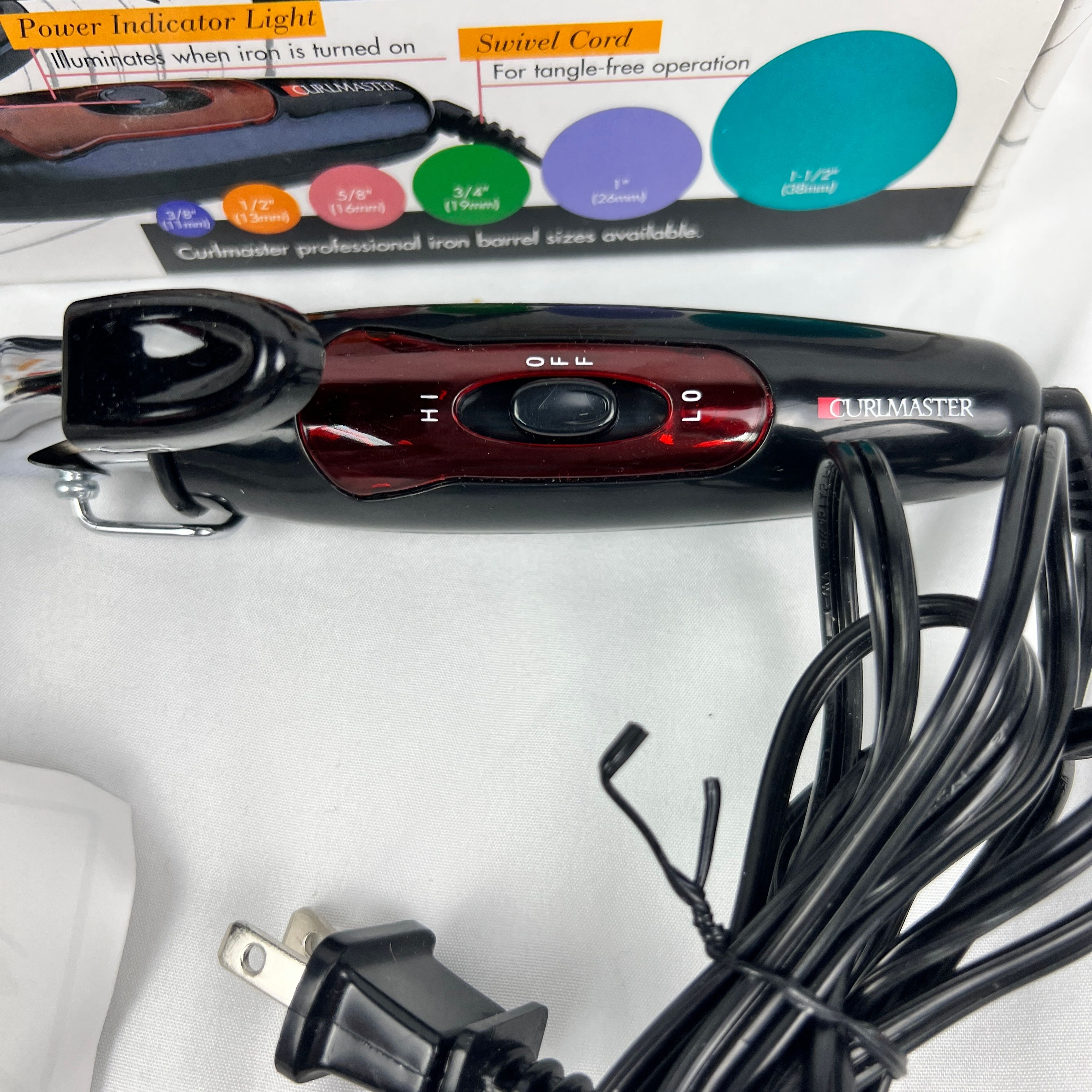 Curlmaster 5/8 Professional Spring Curling Iron Y2K Retro Salon Tool - Image 5