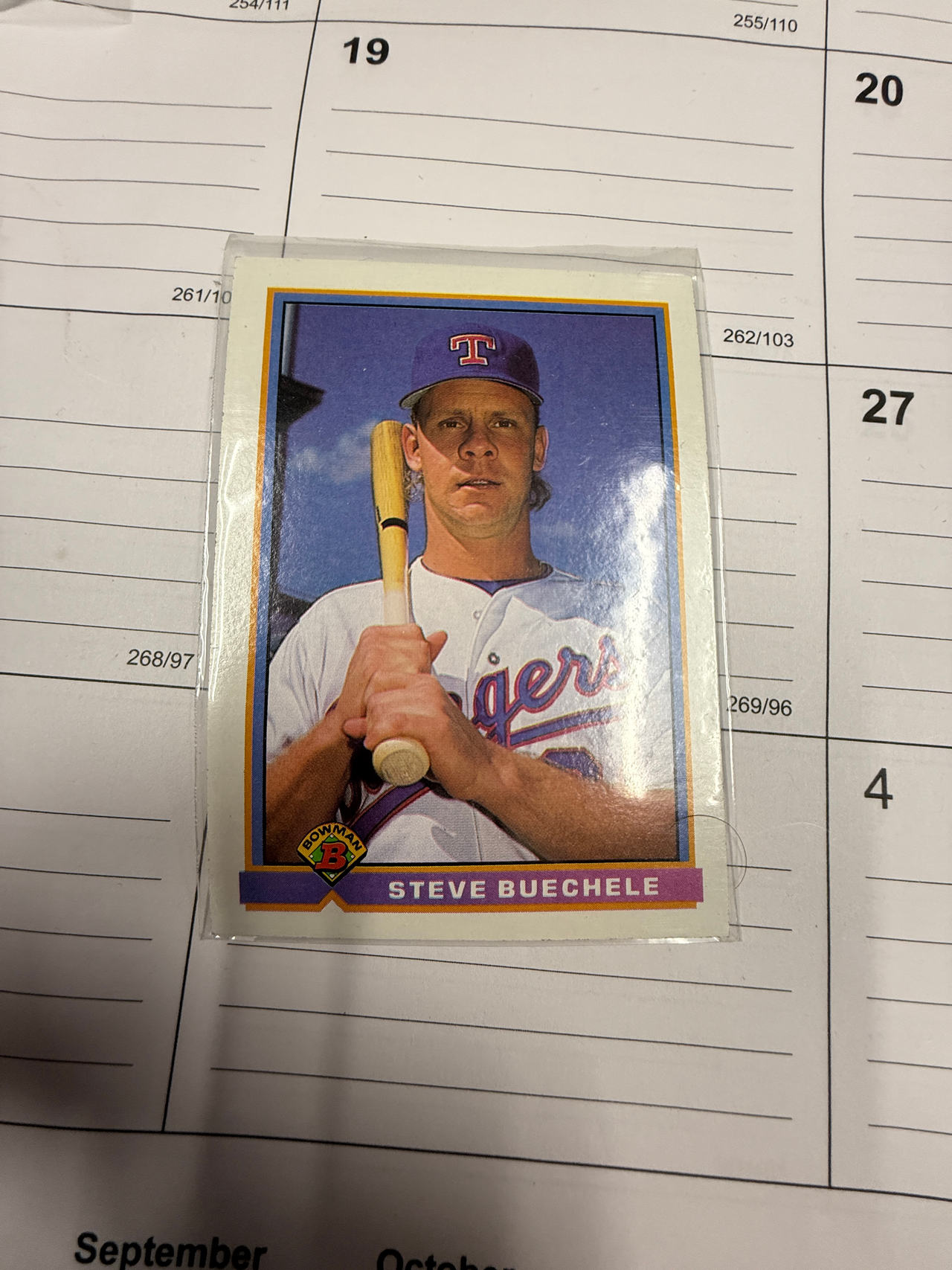 Steve Buechele Baseball Card