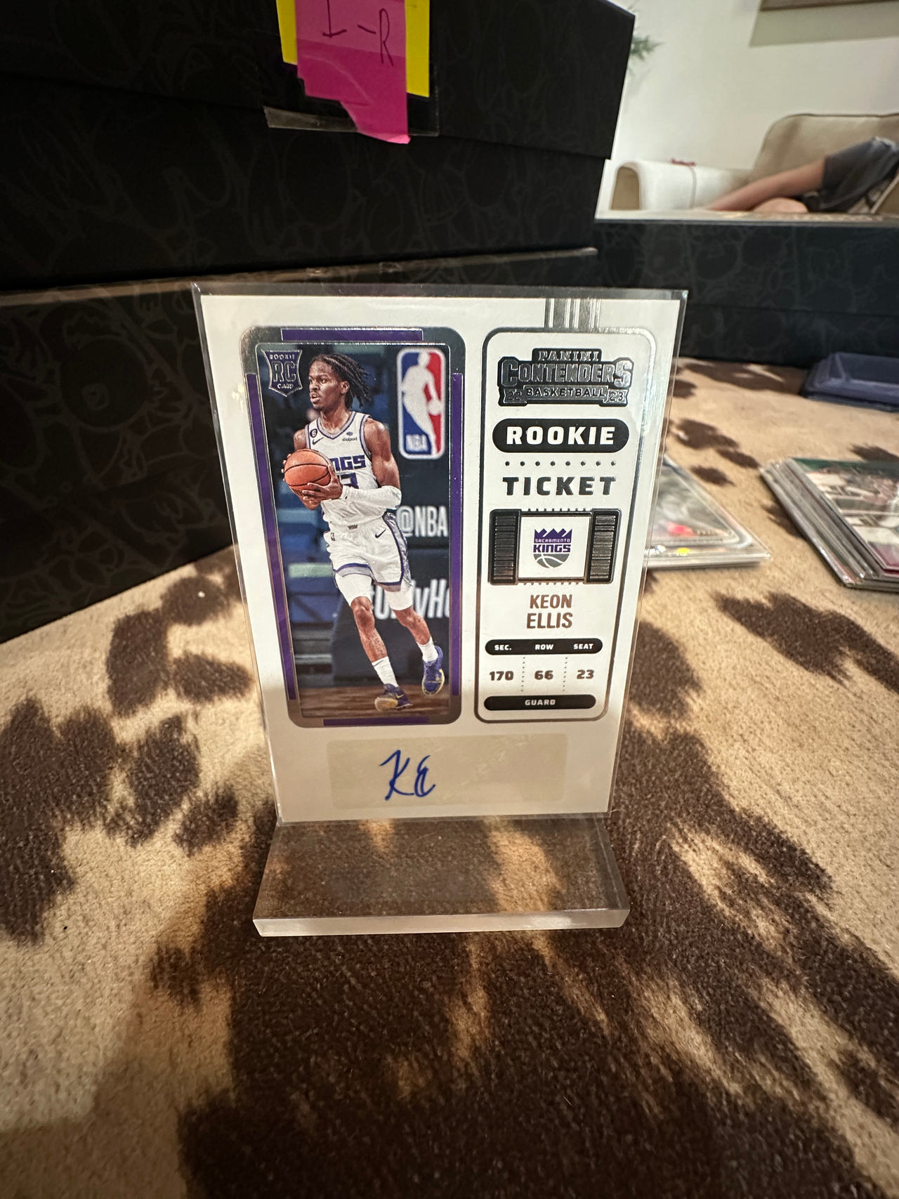 2022-23 Panini Contenders Rookie Ticket Keon Ellis Autograph Card