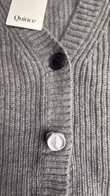 NWT Quince Mongolian Cashmere Ribbed V-Neck Sweater Vest medium - Image 2