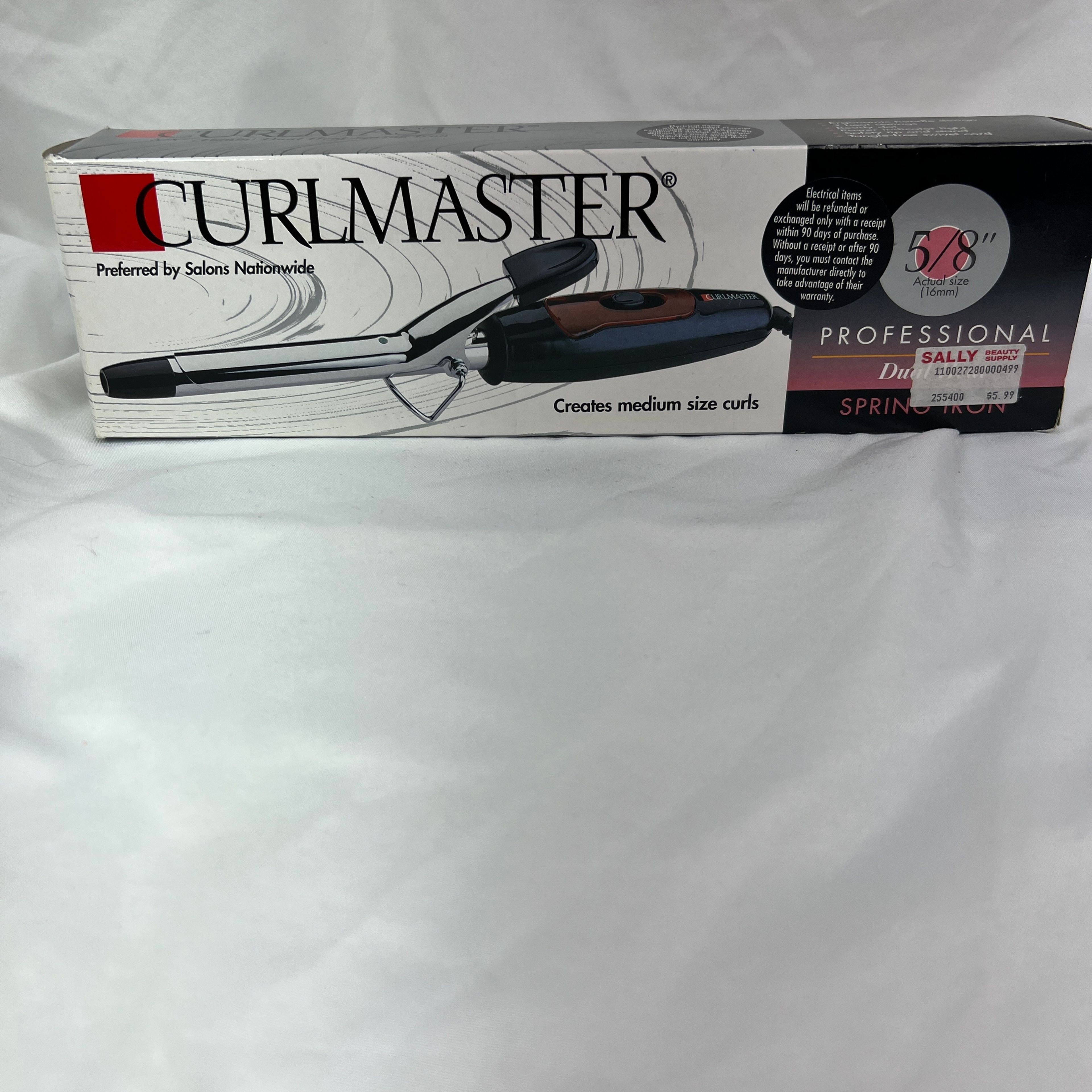 Curlmaster 5/8 Professional Spring Curling Iron Y2K Retro Salon Tool - Image 4