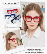 OCCI CHIARI Women Oversized Square-Cateye Reading Glasses RetroThick Readers Com - Image 2