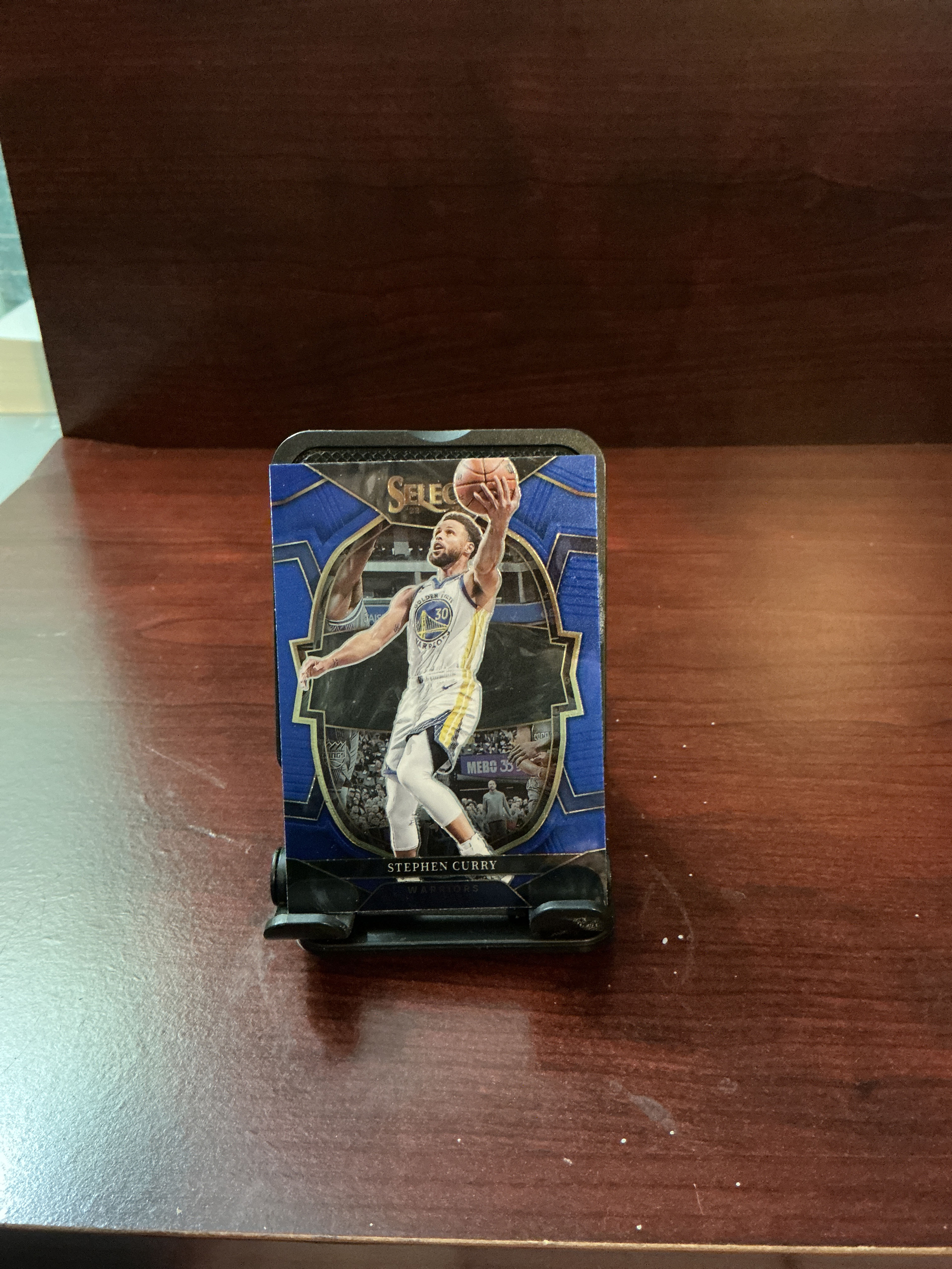 2022-23 Panini Select Stephen Curry Blue Prizm Die-Cut #55