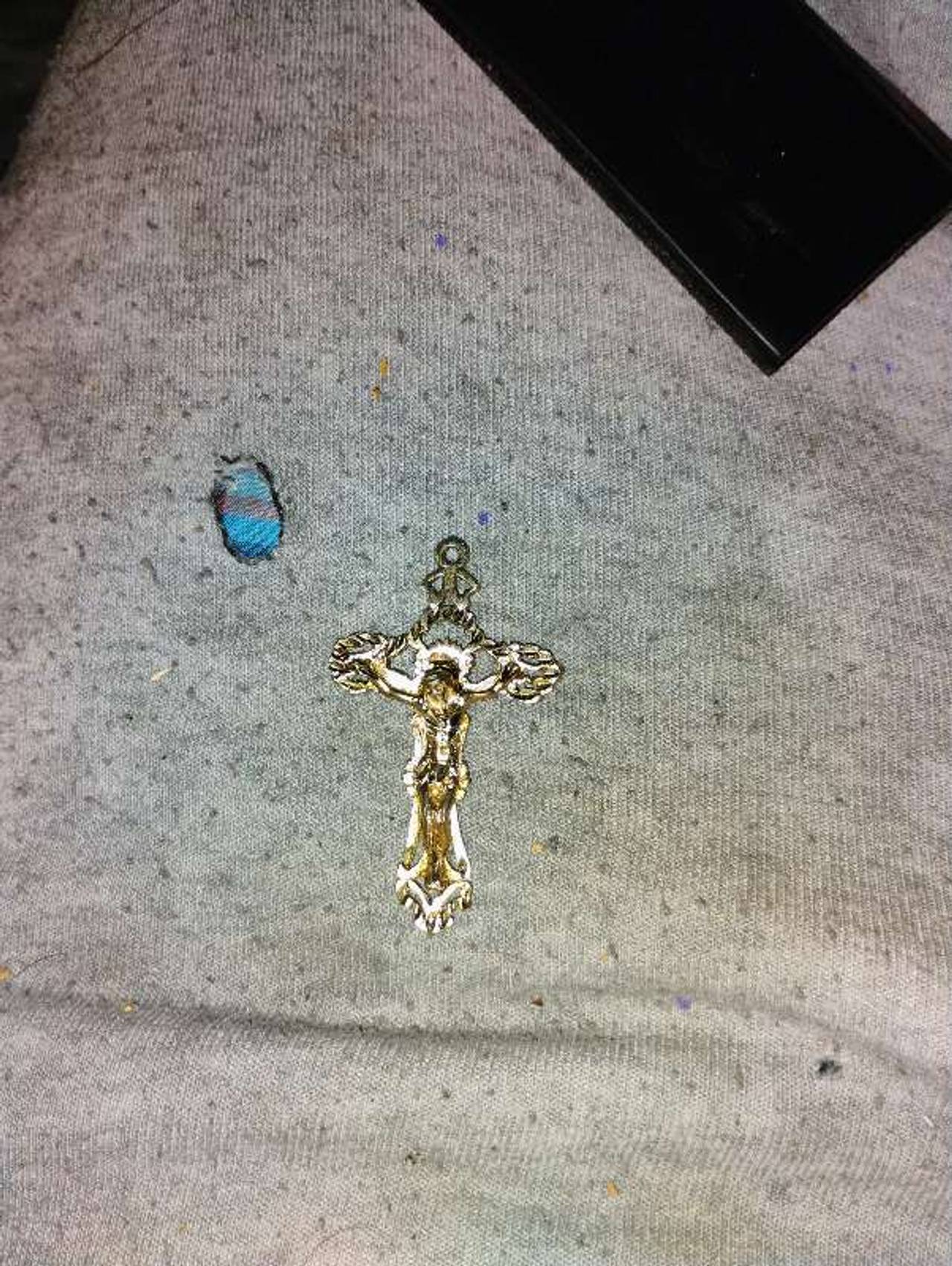 Vintage Ornate Crucifix Pendant