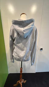 BRANDY MELVILLE: Grey Marle Zip-Up Hoodie - Image 3