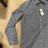 Michael Kors Men's Gingham Long-Sleeve Shirt - Image 3