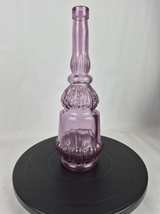Vintage Amethyst Glass Genie Bottle Decanter - Image 2