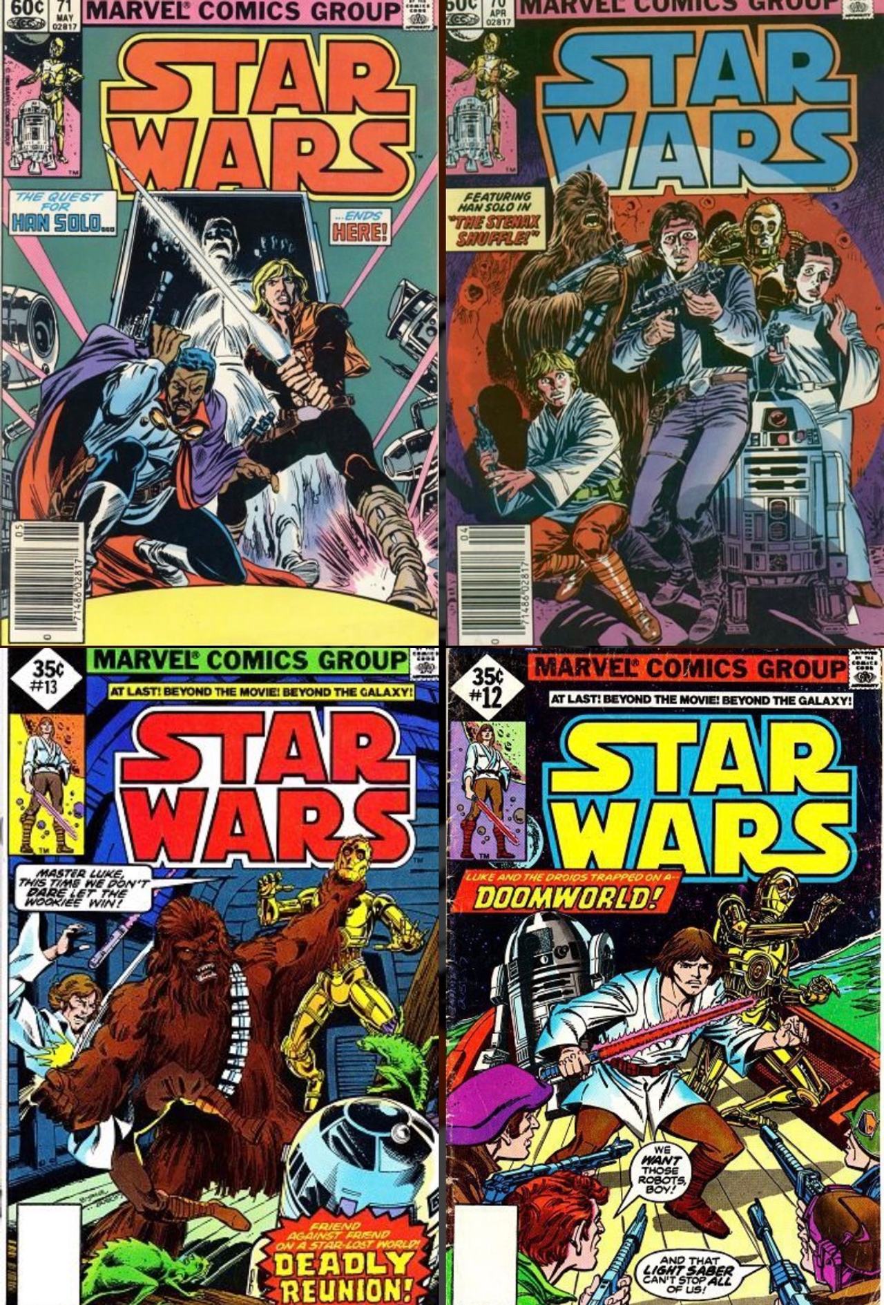 Marvel Star Wars Comic Book Lot (Issues 12, 13, 71, 82)