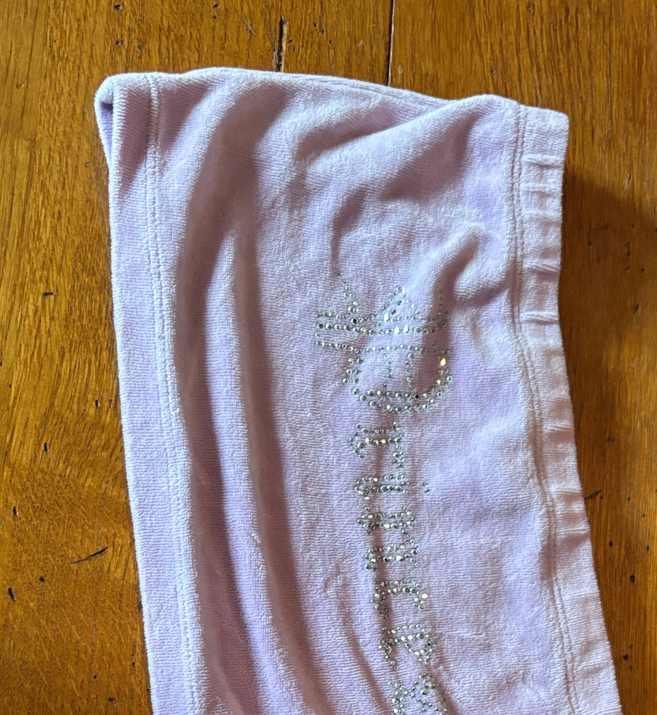Juicy Couture Velour Rhinestone Bandeau Top