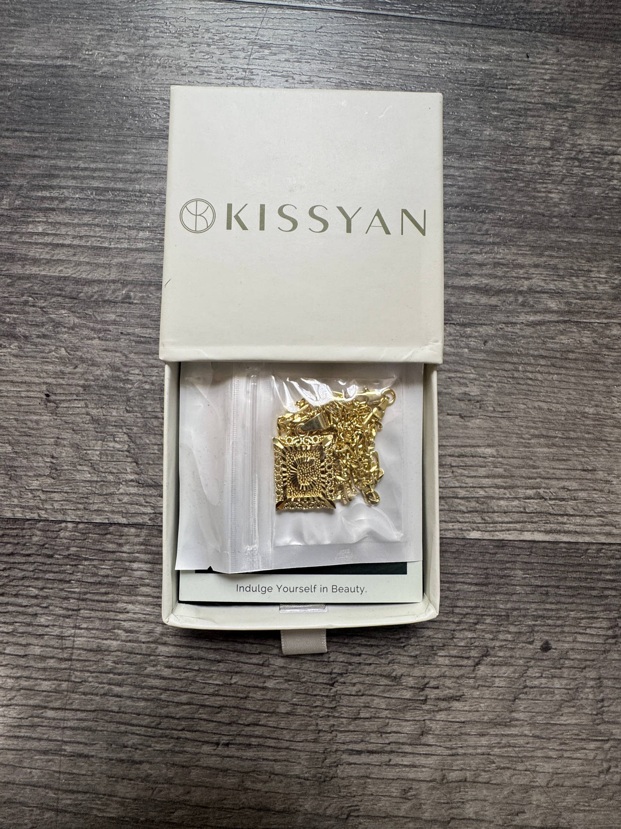 KISSYAN Gold Plated Letter "C" Necklace