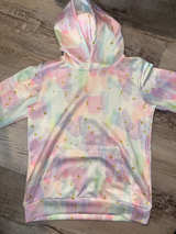 Watercolor Toddlers Girls' Sweatshirts Sweater Size Large Kids Fashion Hoodie - Image 1