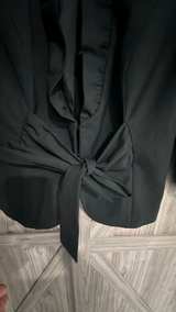 The Limited Black Ruffle Tie Front Blazer Small - Image 3